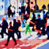 Konrad Winter - NYC, 2025, Autolack auf Aluminium, manuelle Malerei