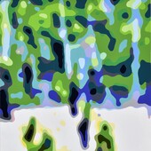 Konrad Winter - Reben, 2024, car lacquer on aluminum