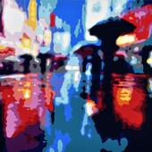 Konrad Winter - Regen in Frankfurt