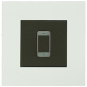 Michael Craig-Martin - The Catalan Suite I - iPhone, 2013, etching on Guarro Biblos paper