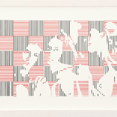 Werner Berges - Trio im Quadrat, 2017, acrylic on cardboard