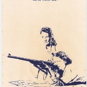 Peer Boehm - United States Army 2, 2021, Kugelschreiber auf bedrucktem Papier