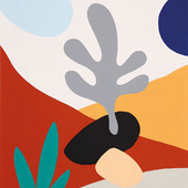 Leonard Korbus - campfire_2, 2024, oil pastel on paper