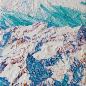 Katharina Gierlach - Alpen III, 2025, Öl auf Leinwand