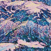 Katharina Gierlach - Alpen VI, 2025, Oil on canvas